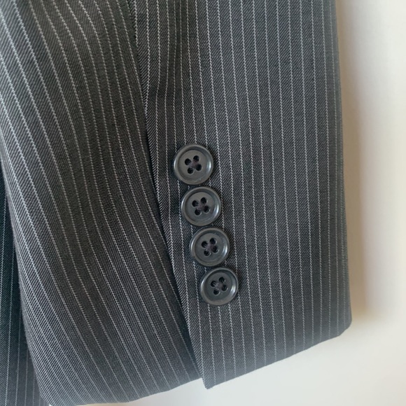 Calvin Klein 3 Piece Suit - Dark Grey Pinstripe - Picture 5 of 12